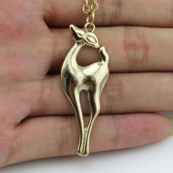 ✨✨New✨Deer Silver Charm Necklace ✨ - Picture 4 of 5